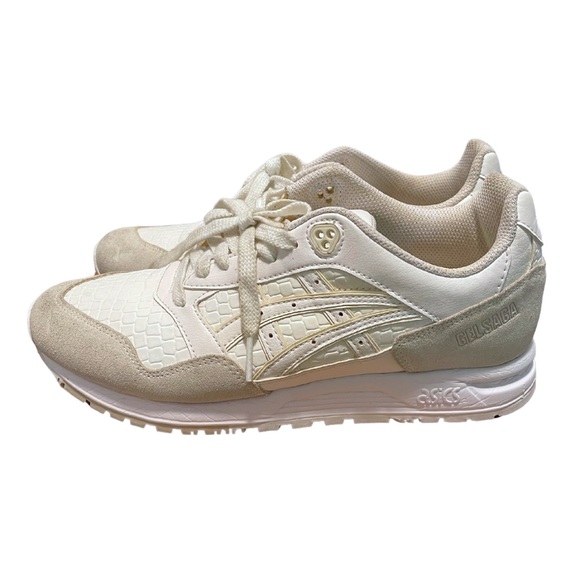 ASICS GEL SAGA WHITE CROC SNEAKERS SZ. 8 - Picture 6 of 6